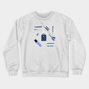 School Supplies - Blue Crewneck Sweatshirt